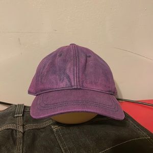 Purple denim hat
